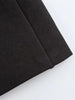 Women's Black Commute Blazer with a Deep V-Neck and Cinched Waist