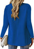 Women's Oversized Blazer Jacket with Notched Lapels and Long Sleeves in Six Colors