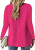 Women's Oversized Blazer Jacket with Notched Lapels and Long Sleeves in Six Colors