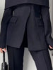 Women's Off-the-Shoulder Blazer with a Split-Front Zipper