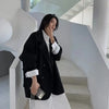 Women's Oversized Blazer with Long Sleeves in Seven Colors