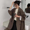 Women's Oversized Blazer with Long Sleeves in Seven Colors