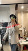 Women's Beige Double-Breasted Blazer with Notched Lapels and Textured Fabric