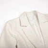 Women's Slim-Fit Single-Button Blazer with Pockets in Beige or Black