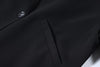 Women's Oversized Long-Sleeve Blazer with a Turn-Down Collar in Black or Apricot