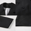 Women's Oversized Long-Sleeve Blazer with a Turn-Down Collar in Black or Apricot
