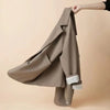 Women's Oversized Long-Sleeve Blazer with a Turn-Down Collar in Black or Apricot