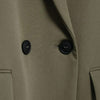 Women's Oversized Blazer with Long Sleeves in Black Gray or Army Green