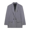 Women's Oversized Blazer with Long Sleeves in Black Gray or Army Green