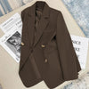 Women's Spring and Autumn Korean British Style Solid Blazer Clothing French Texture Small Suit