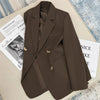 Women's Spring and Autumn Korean British Style Solid Blazer Clothing French Texture Small Suit