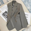 Women's Spring and Autumn Korean British Style Solid Blazer Clothing French Texture Small Suit