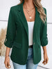 Women's Single-Button Blazer Cardigan with Long Sleeves in Eight Colors