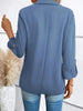 Women's Single-Button Blazer Cardigan with Long Sleeves in Eight Colors