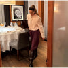 Women's Cropped Blazer with Shoulder Pads and a Hook Closure