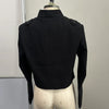 Women's Cropped Blazer with Shoulder Pads and a Hook Closure
