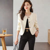 Women's High End Thin Suit 's Blazer Small Fragrant Style Spring Autumn Winter Korean Style Versatile Short Top