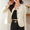Women's High End Thin Suit 's Blazer Small Fragrant Style Spring Autumn Winter Korean Style Versatile Short Top