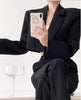 Women's Short Open-Front Blazer with Long Sleeves in Black or White