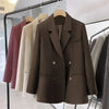 Women's Long-Sleeve Blazer with a Turn-Down Collar in Six Colors