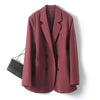 Women's Long-Sleeve Blazer with a Turn-Down Collar in Six Colors