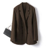 Women's Long-Sleeve Blazer with a Turn-Down Collar in Six Colors