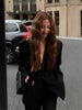 Women's Slim-Fit Black Blazer with Long Sleeves for Spring and Autumn