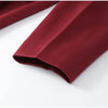 Women's V-Neck Blazer with a Lace-Up Waist and Lapel Pockets in Gray Wine Red or Brown