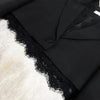 Women's Single-Breasted Blazer Jacket with Notched Lapels for Spring