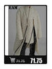 Women's Black Stand-Collar Blazer with Vintage Metal Buckles and Long Sleeves