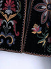 Women's Embroidered Velvet Cropped Blazer with an Open Front and Long Sleeves