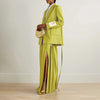 Women's Relaxed-Fit Green Blazer Jacket for Spring Autumn and Winter