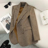 Women's Wool Long-Sleeve Blazer
