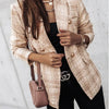 Women's Plaid Printed Blazer