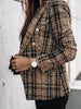 Women's Plaid Printed Blazer