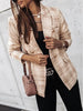 Women's Plaid Printed Blazer