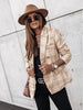 Women's Plaid Printed Blazer