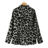 Women's Printed Long-Sleeve Blazer with Notched Lapels