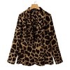 Women's Printed Long-Sleeve Blazer with Notched Lapels