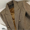 Women's High-Quality Suit Autumn Winter Word Pattern Blazer Temperament Cool Design Unique Tops