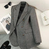 Women's High-Quality Suit Autumn Winter Word Pattern Blazer Temperament Cool Design Unique Tops