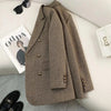 Women's High-Quality Suit Autumn Winter Word Pattern Blazer Temperament Cool Design Unique Tops