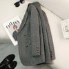 Women's High-Quality Suit Autumn Winter Word Pattern Blazer Temperament Cool Design Unique Tops