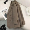 Women's High-Quality Suit Autumn Winter Word Pattern Blazer Temperament Cool Design Unique Tops