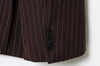 Women's Oversized Striped Blazer Coat with Long Sleeves and Front Pockets