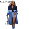 Women's Denim Long-Sleeve Blazer