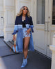 Women's Denim Long-Sleeve Blazer