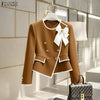Women's Long-Sleeve Blazer with Double-Breasted Design