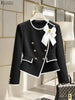 Women's Long-Sleeve Blazer with Double-Breasted Design