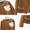 Women's Long-Sleeve Blazer with Double-Breasted Design